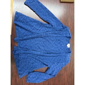 Wrangler Blue Open Front Cardigan Size Large
